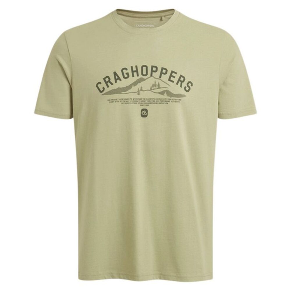 Craghoppers Mens Lucent II Landscape Short-Sleeved T-Shirt / Bayleaf